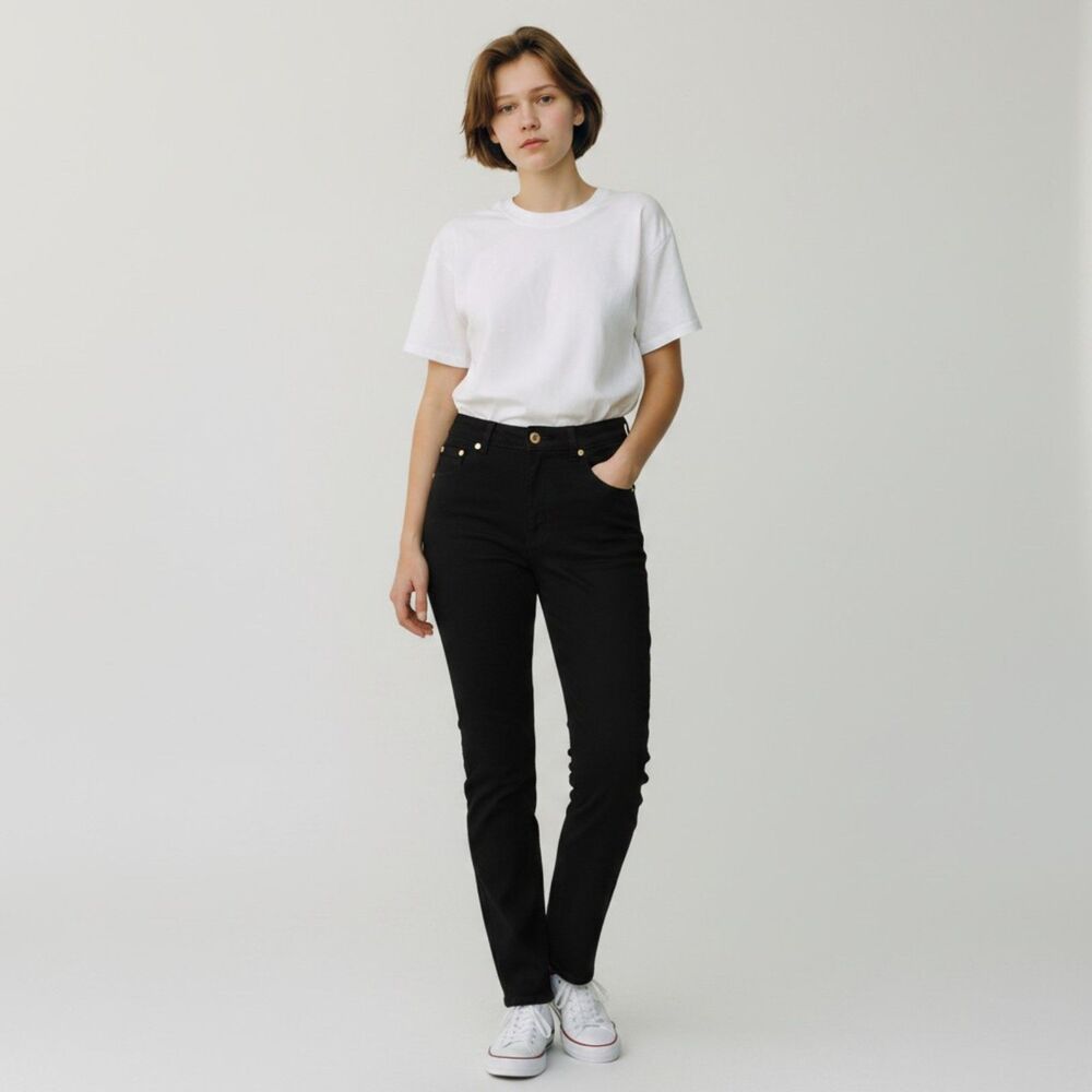 NWT Nine West High Rise Cigarette Skinny Ankle Jeans Black Women’s 10P Petite - Picture 6 of 6